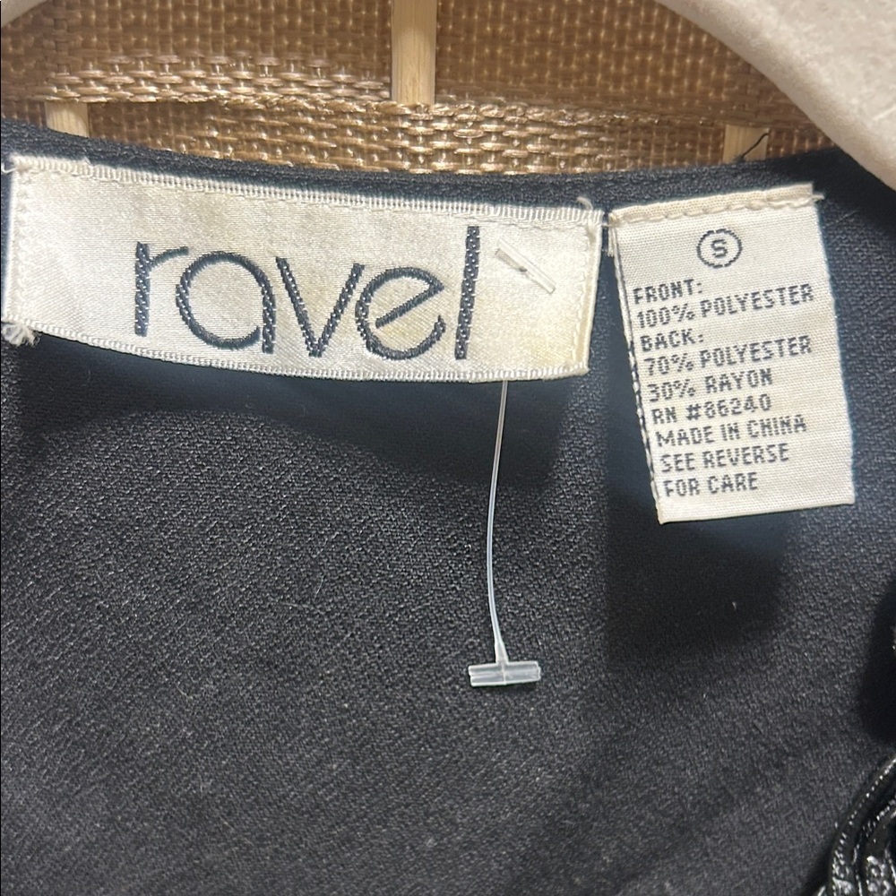 ravel Black Open-Front Decorative Vest - Picture 2 of 5
